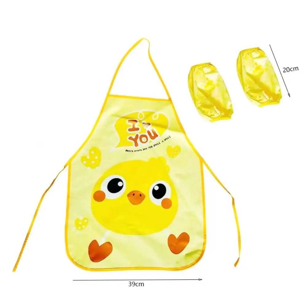 New Waterproof Apron Antifouling Gown Bib Cartoon Kitchen Painting Smock Apron for Child Household Cleaning Tools & Accessories - view 6