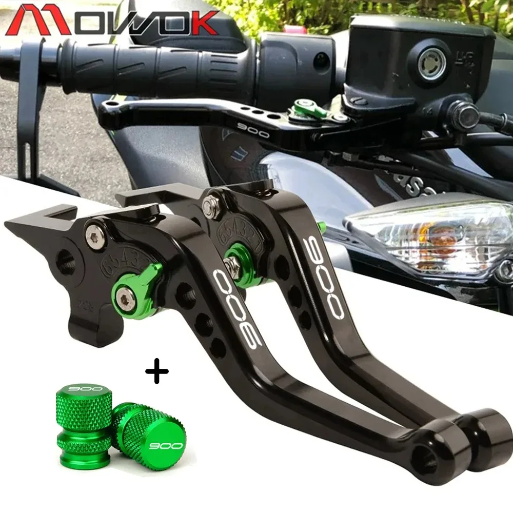 

For KAWASAKI Z900 Z 900 2017- 2024 2023 2022 2021 Accessories Adjustable Motorcycle Short Brake Clutch Levers Tire Valve Cap
