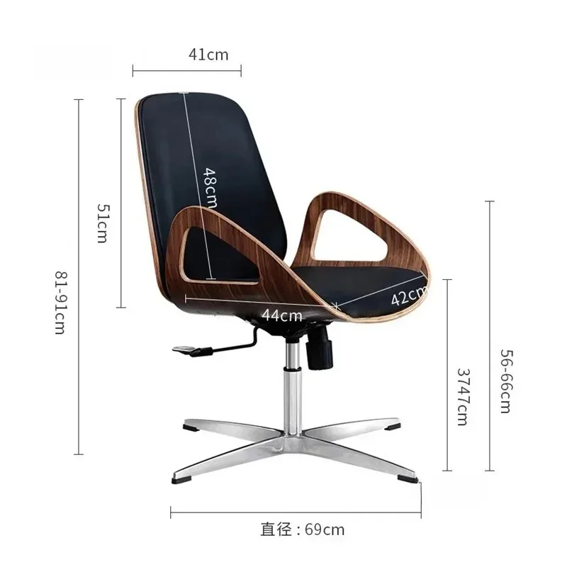 Nordic Light luxury Computer Office Chair Leisure Lift Swivel Gaming Chairs Comfortable Long-term Sitting Back Furnitures