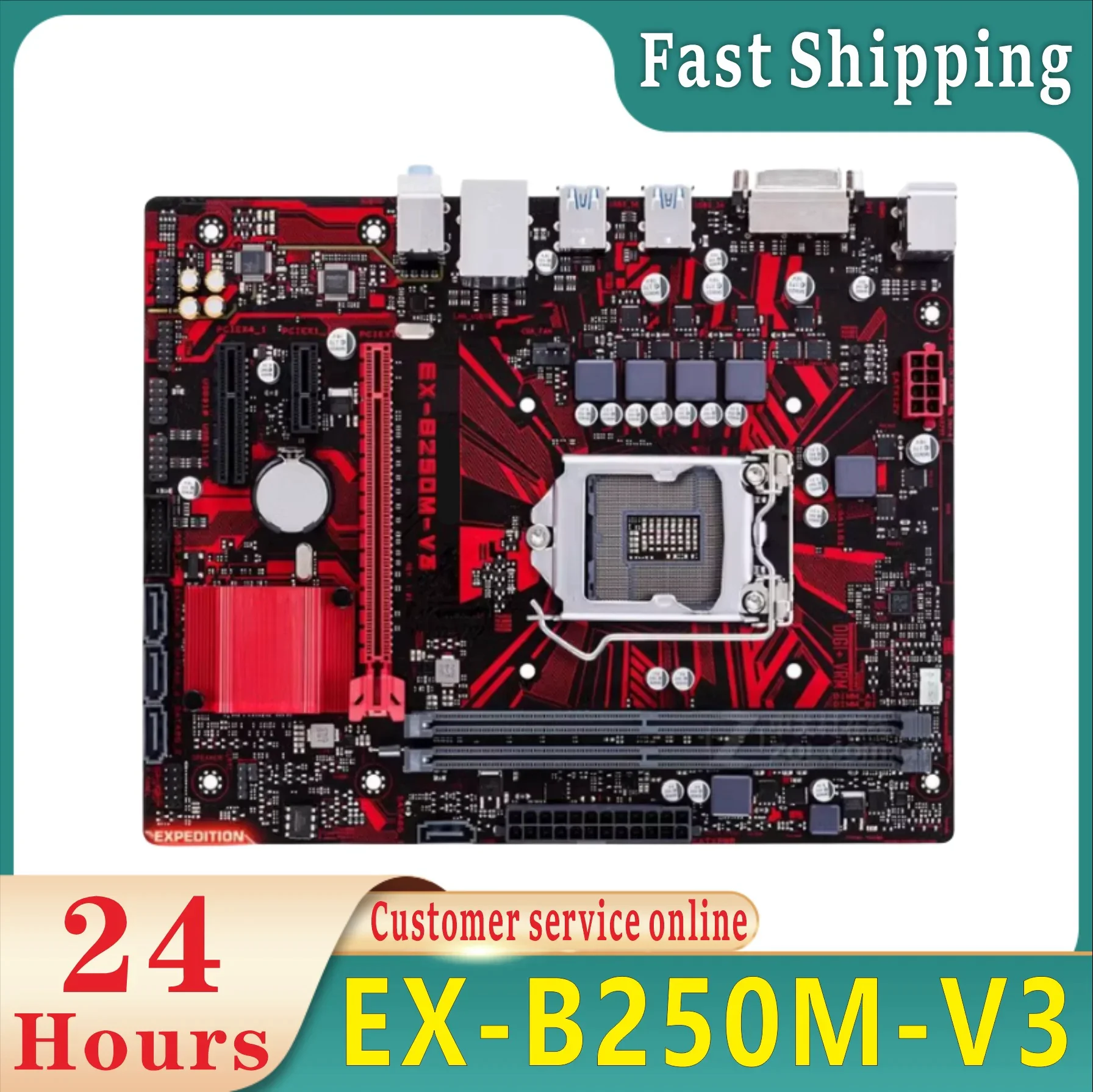 100% tested EX-B250M-V3 desktop motherboard slot LGA 1151 DDR4 32G B250 SATA3 USB3.0 motherboard