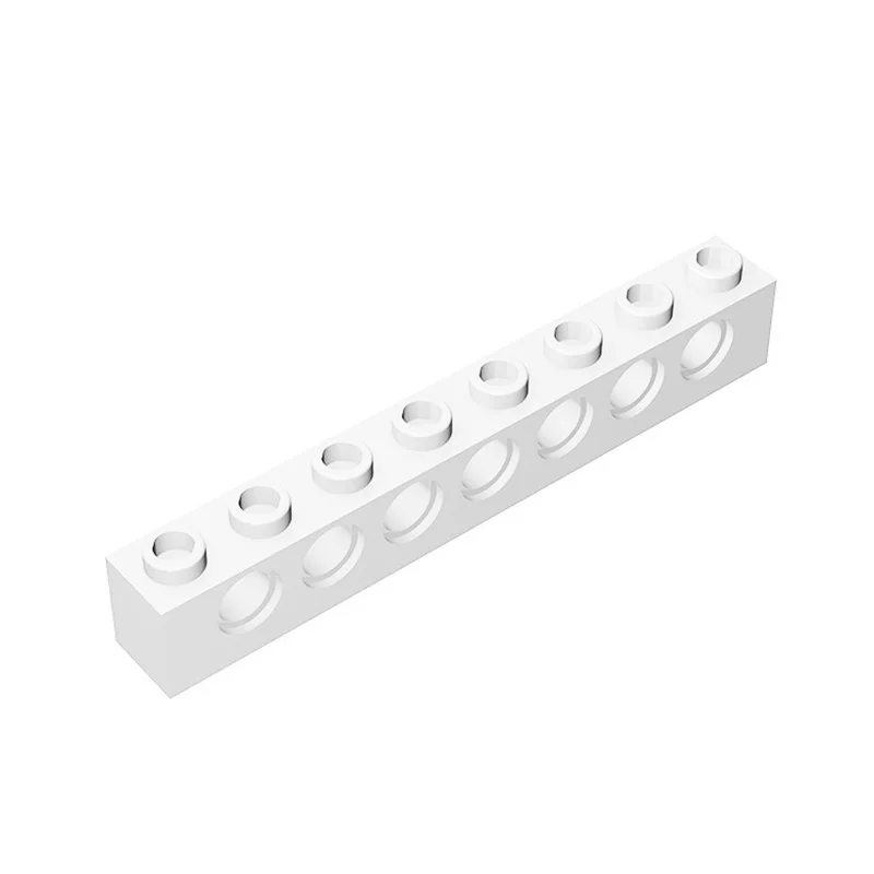 10 pz 3702 Mattoni Tecnici 1x8 con Fori Mattoni Collezioni Bulk Modular GBC Giocattoli Per Tecnico MOC Vendita Edifici Blocchi