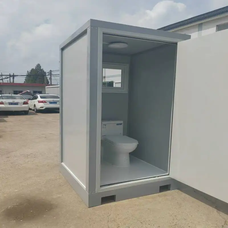 Camping Mobile Toilets Outdoor Portable Wash Basin Windows Prefabricated Portable Toilet Trailer With Waste Tank