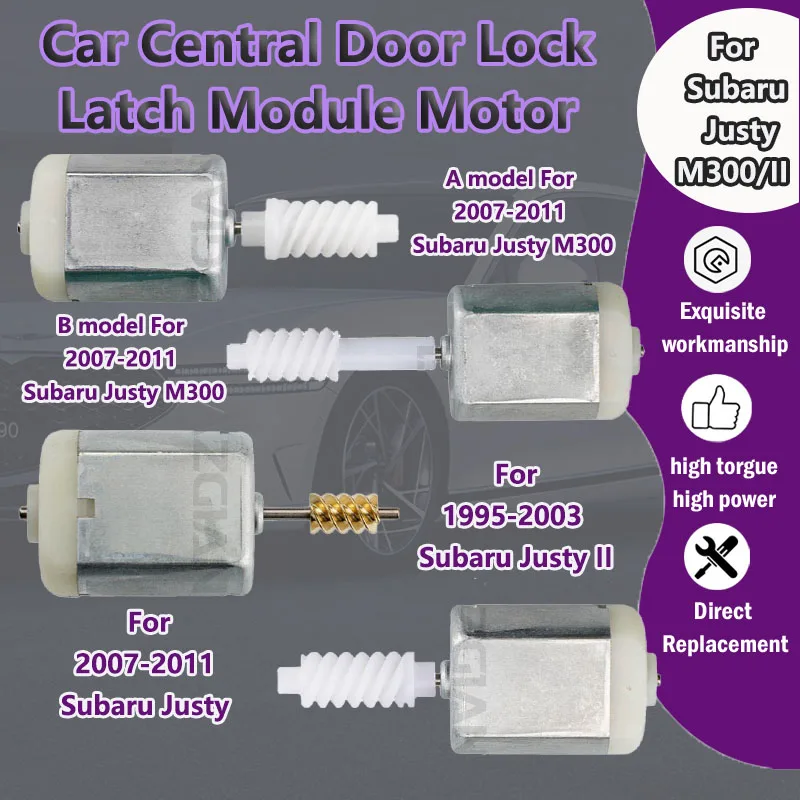 

AZGIANT For Subaru Justy M300 2007-2011/II 1995-2003 Car Central Door Lock Latch Module Motor 12V DC with carbon brush tools R L