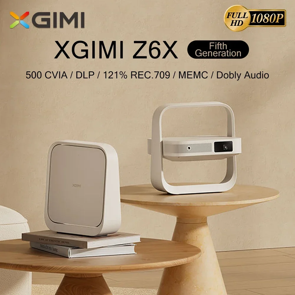 New XGIMI Z6X Fifth Generation Mini DLP Projector 4K Support Home Theater 1080P Smart Beamer Support MEMC HDR Dolby Audio