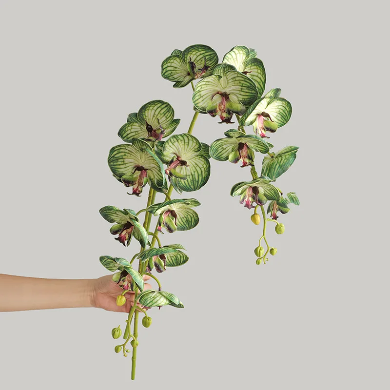 1 tallo Artificial polilla orquídea mariposa flor para casa boda Festival decoración F1276