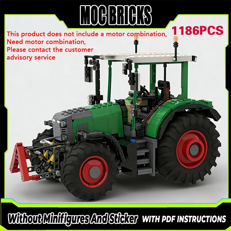

City Car Model MOC Building Bricks Multifunctional Agricultural Tractor Modular Technology Gifts Holiday Assemble Children Toys