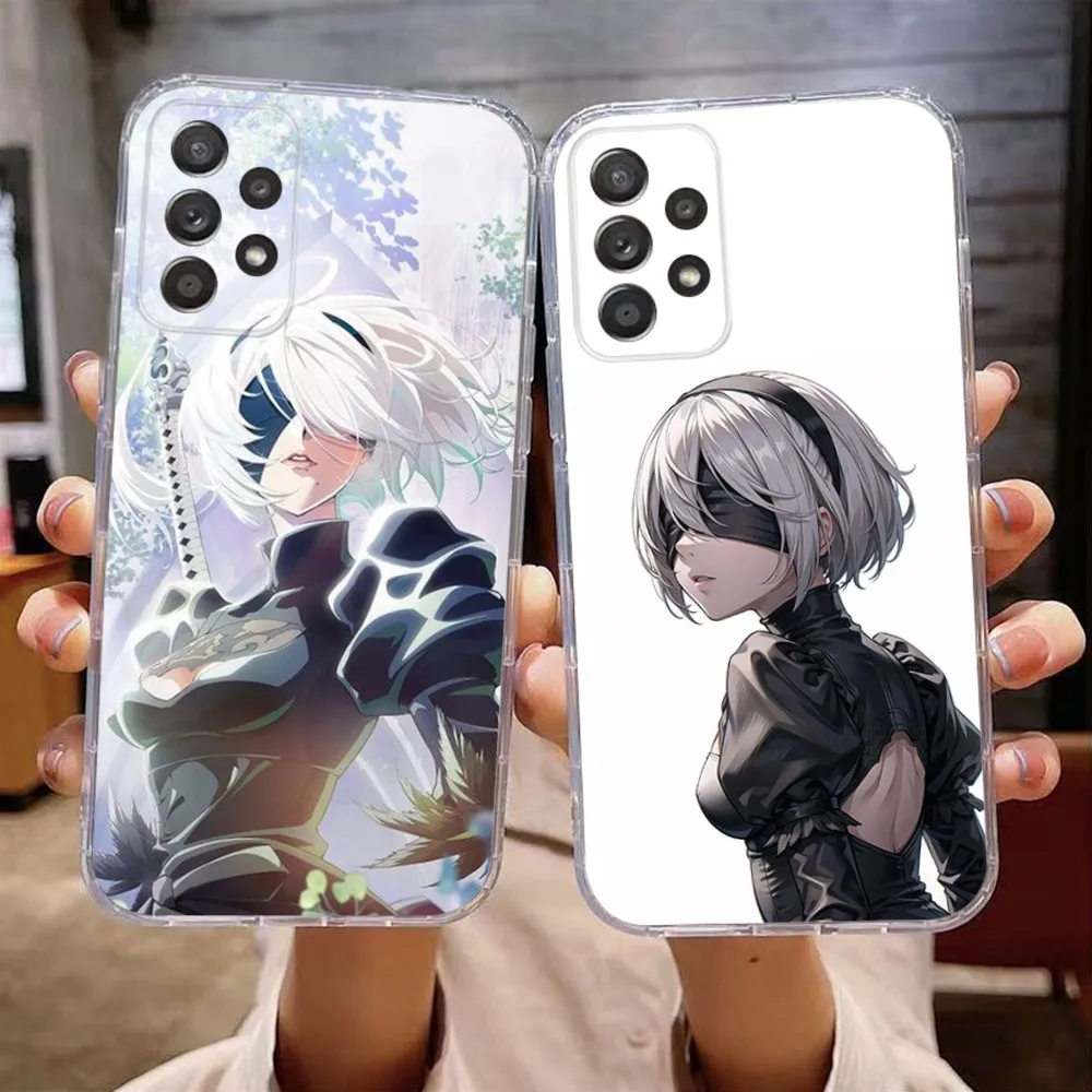 N-NieR  A-Automata Game Phone Case For Samsung Galaxy A71,70,52,51,40,31,A50,30S,21S,Note20ultra Transparent Cover