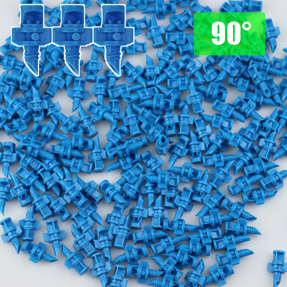 50 Pcs Micro Garden Lawn Water Spray Misting Nozzle Sprinkler Irrigation 90° 180° 360° Angle Simple Refraction Sprinkler Nozzle