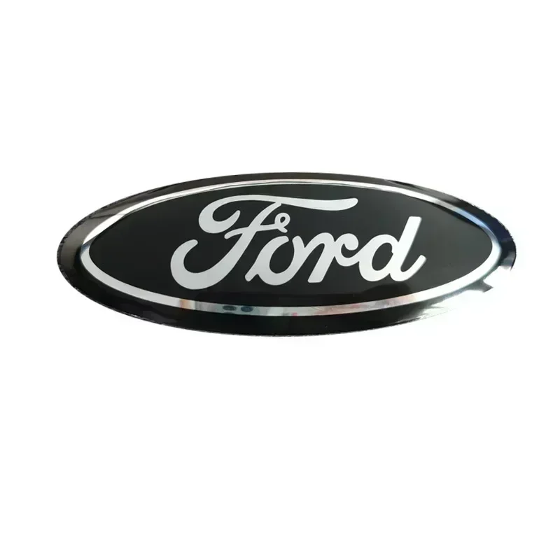 12.5x5cm ABS Car Emblem for Ford Ranger Explorer Focus 3 Fiesta Fusion Escape Kuga Transit Edge Mondeo Front Badge Rear Sticker