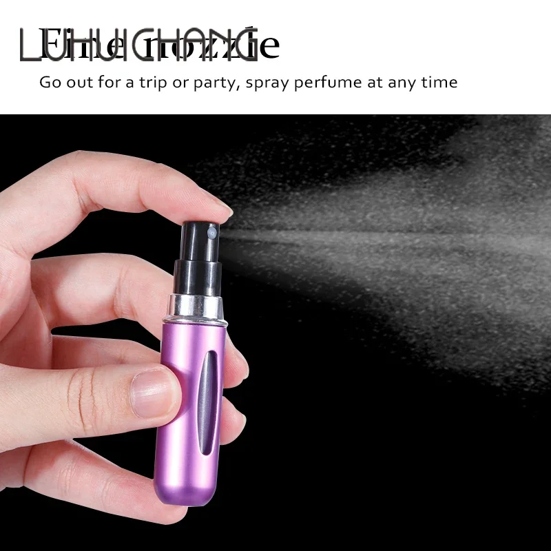 Picture 6: 8Ml/5Ml Mini Bottle Refillable Perfume Spray With Spray Scent Pump Empty Cosmetic Containers Portable Atomizer Bottle