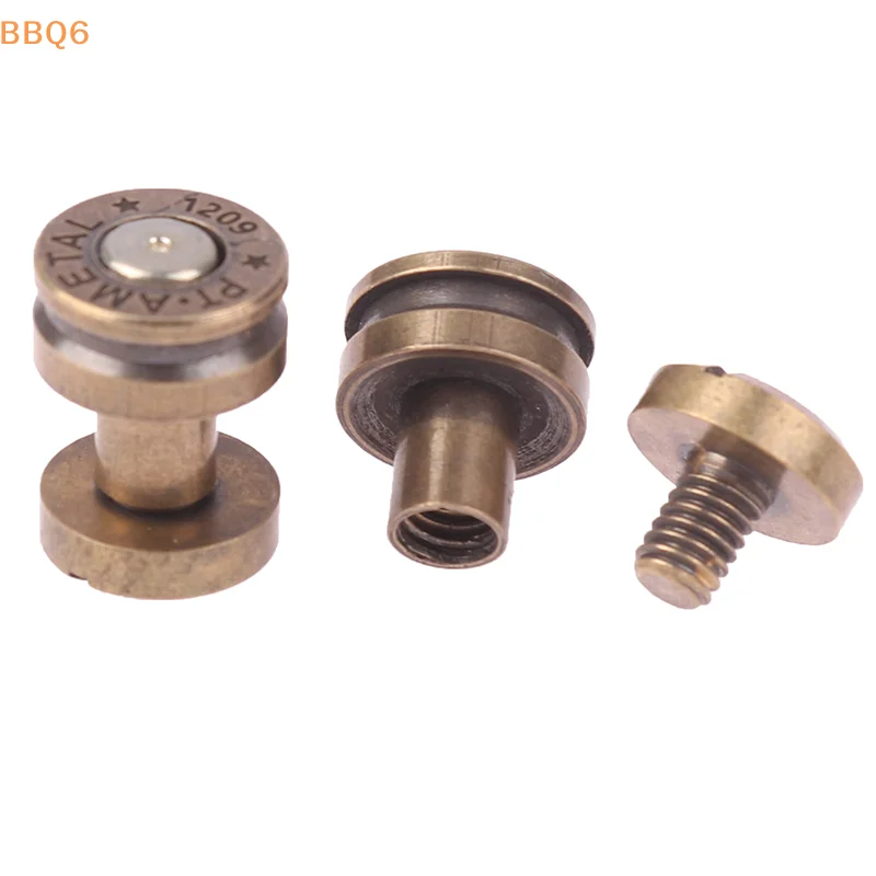 1Pcs Brass DIY Bag Buckle Handbag Round Head Lock Buckle Leather Craft Sewing Hardware Bag Clasp Lock Accessories