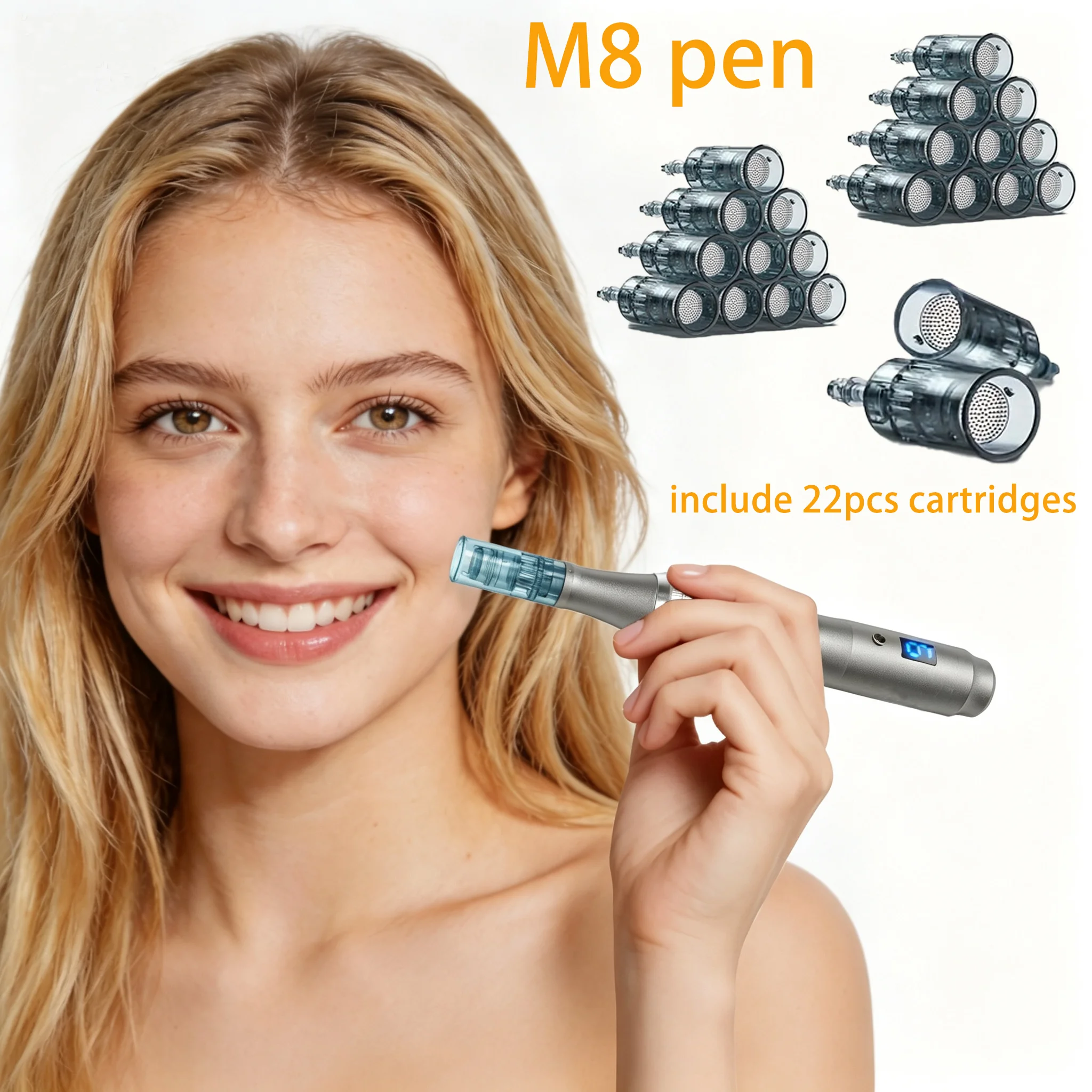best-wireless-derma-pen-ultima-m8-dermapen-6-digital-speed-microneedling-pen-with-22pcs-needle-cartridges-needle-length-025mm