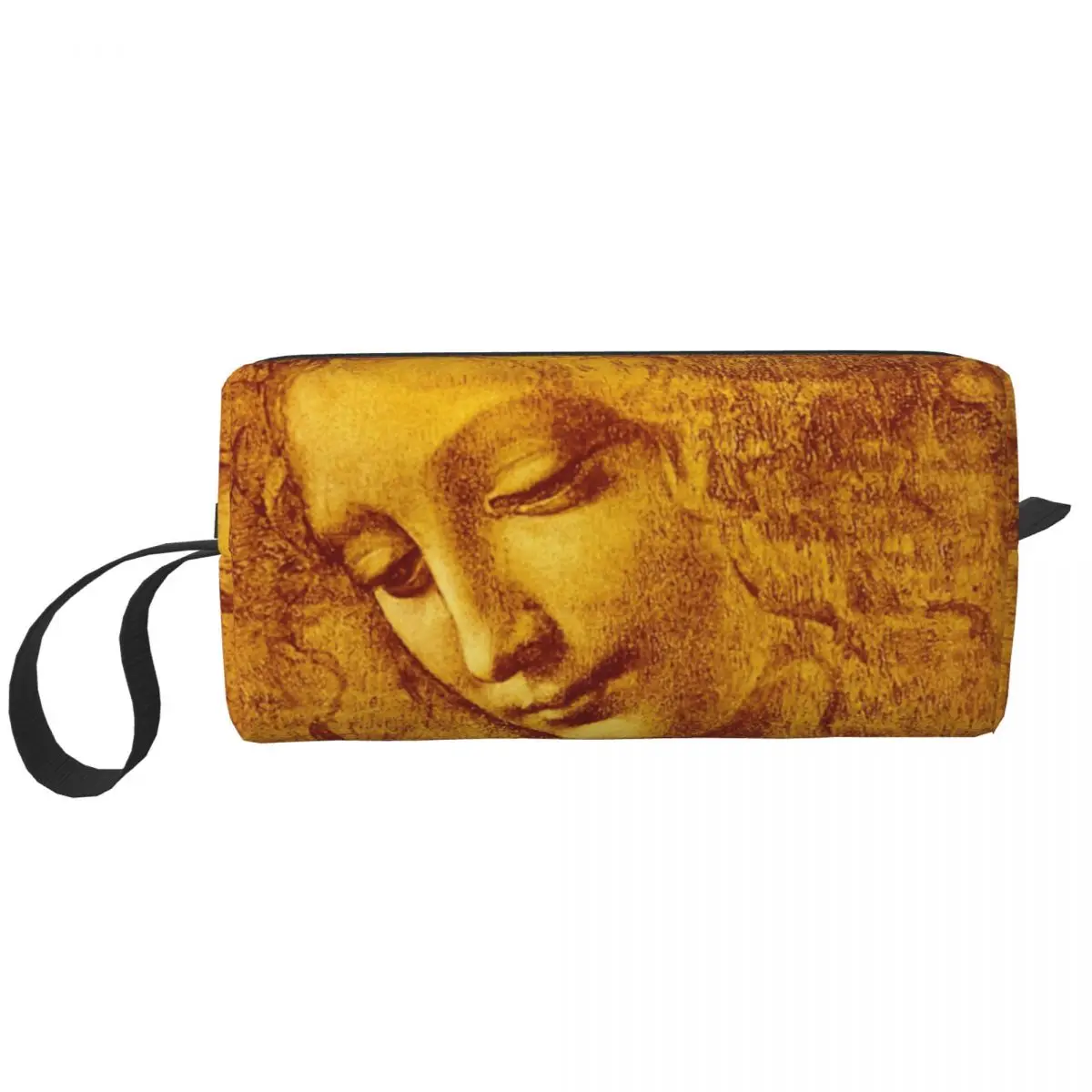 Custom La Scapigliata Travel Cosmetic Bag Women Leonardo Da Vinci Toiletry Makeup Organizer Ladies Beauty Storage Dopp Kit