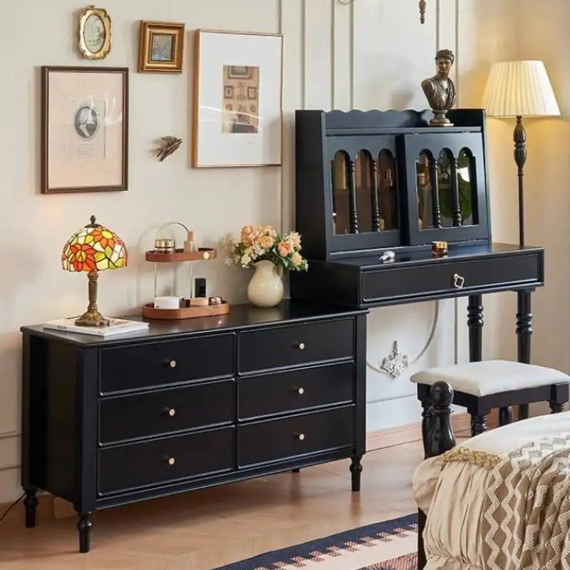Storage Luxury Vanity Table Dest Modern Sturdy Black Cheap Makeup Vanity Desk Corner Europa Penteadeira Bedroom Furniture