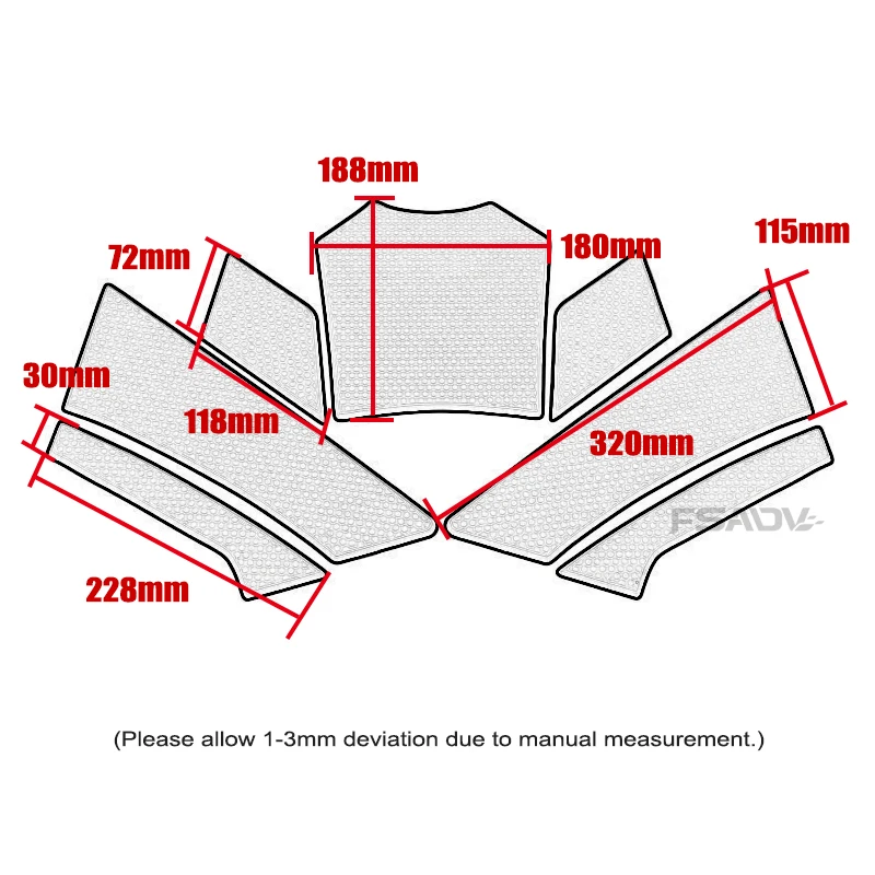 ل CFMOTO 450MT خزان الوسادة 450 MT 450 MT450 CF450MT 2024 2025 دراجة نارية المطاط ملصق خزان الغاز حماية الشارات ملصق