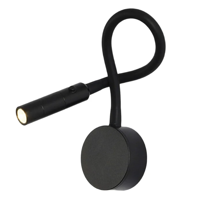 

ABZV-Настенный светильник для учебной книги в спальне, светодиодный настенный светильник для чтения, гибкий шланг, прикроватный настенный бра с переключателем, современный