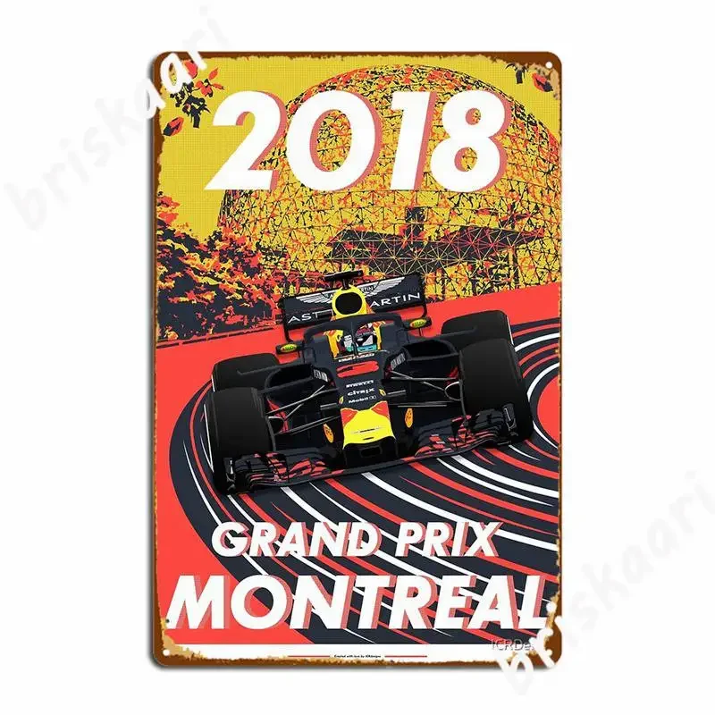 Montreal Grand Prix 2018 Metal Signs Club Home pub Garage personalized Garage Decoration Tin sign Posters