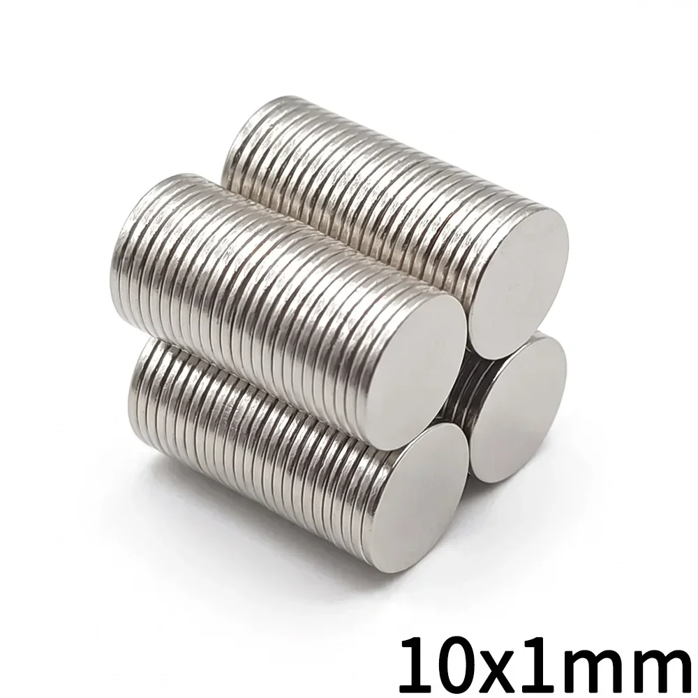 10x1mm Diameter Round Neodymium Magnet Small Super Strong Powerful Magnetic Refrigerator Imanes For Fridge, DIY, Craft, Office