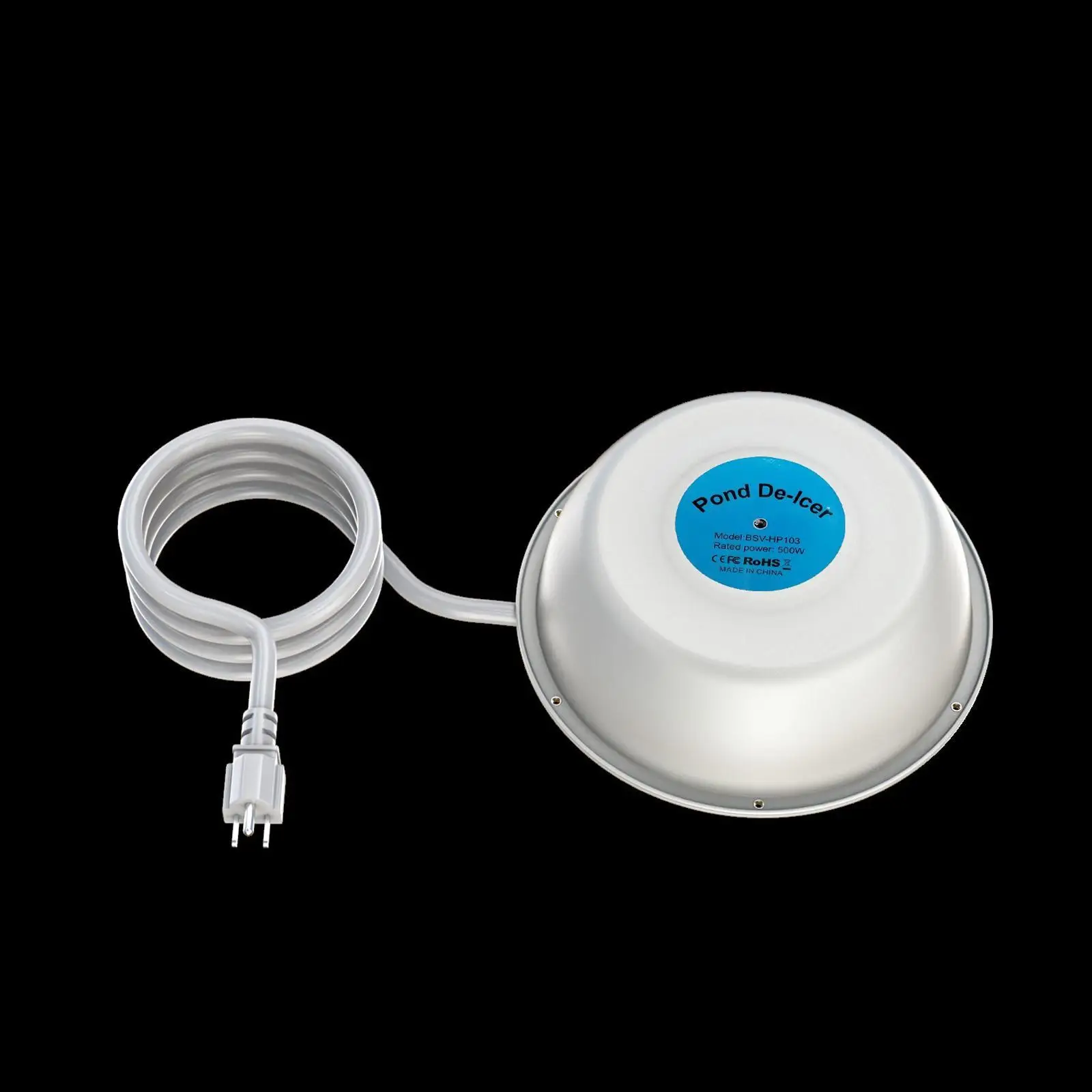 Small Bird Bath Heater Thermostatic Deicer with EVA Foam Buoyancy Water Heater for Outdoor Garden and Farms