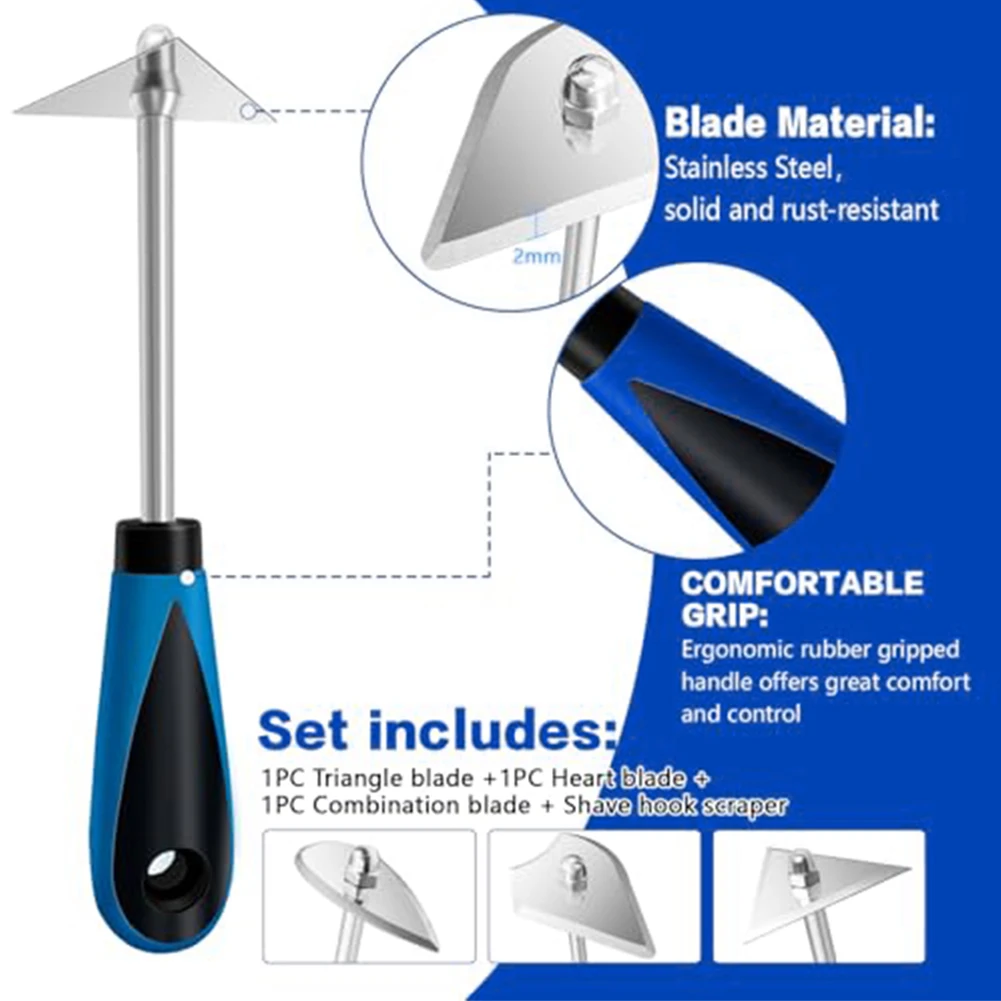 Alat Pengikis Cat Serbaguna dari Baja Anti Karat dengan Pisau yang Dapat Diganti, Pengikis Cat, Alat Penghapus Cat