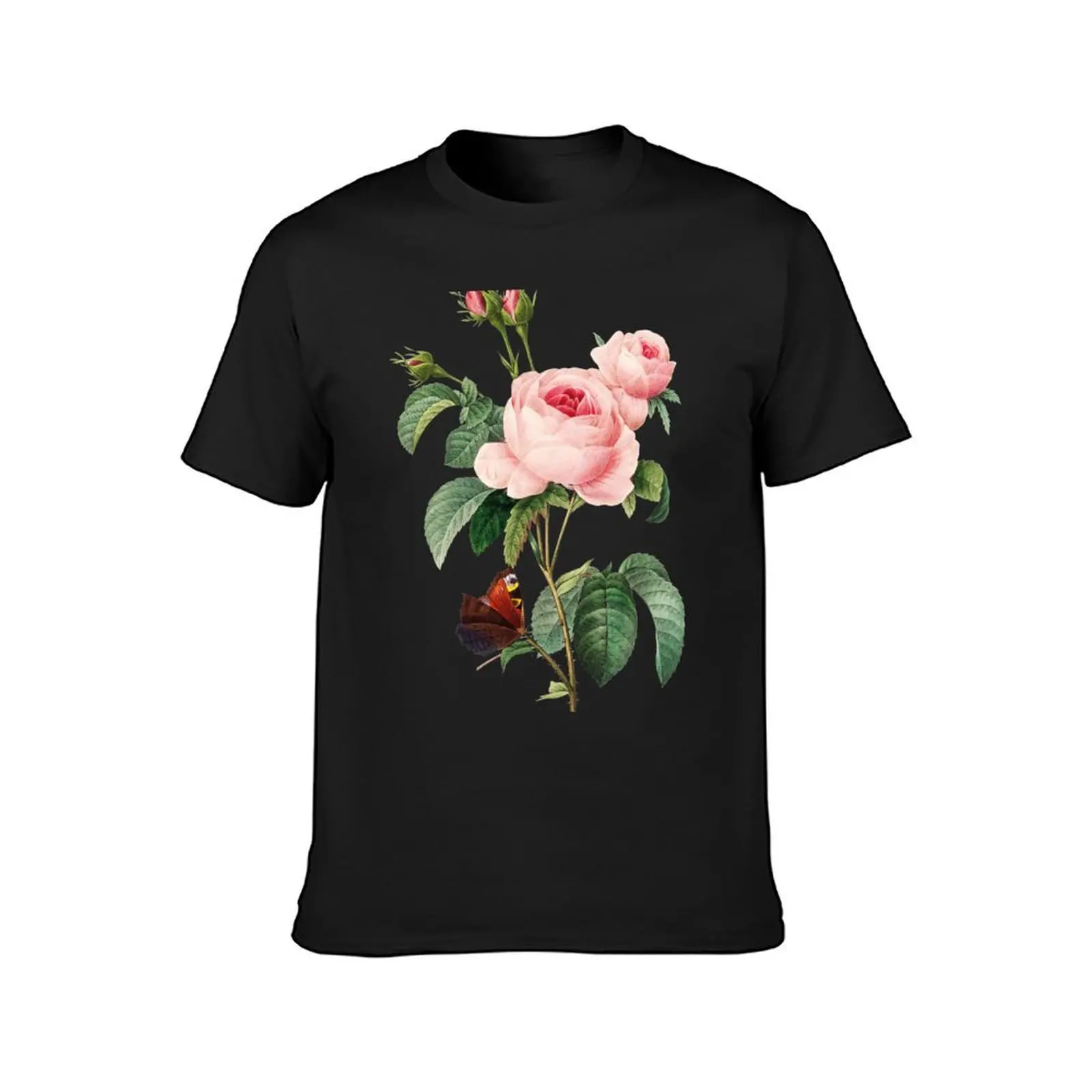 Vintage Roses Flowers Beautiful Botanical Gift T-Shirt Aesthetic clothing sports fans heavyweights t shirts for men