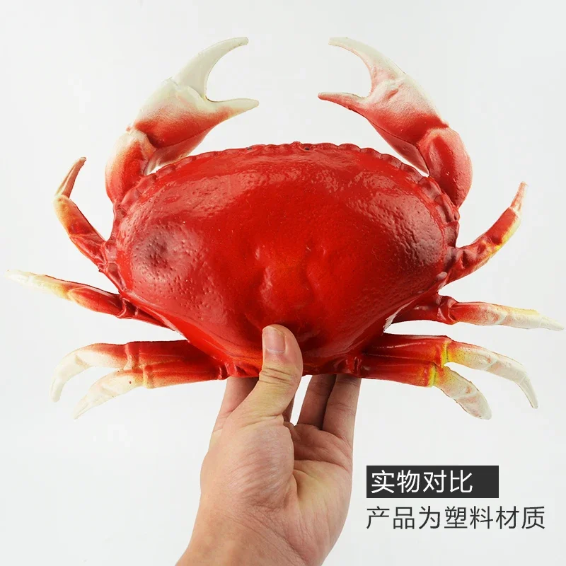 Simulation Big Crab Lobster River Prawns Sea Cucumber Fake Seafood Restaurant Seafood Decoration Props Supplies Children's Toys