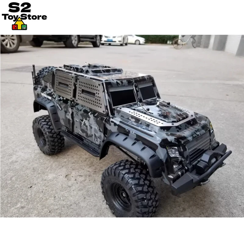 For TRX-4 T4 RC Crawler Tactical Body Armor Set 7 Pieces Body Shell Protection Plates For 1 10 Scale RC Off Road Crawler Vehicle