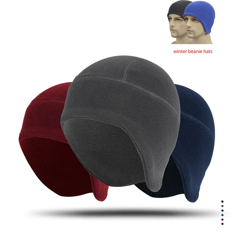 

Зимняя велосипедная шапка, теплая мужская шапка, флисовая шапка для ушей, женская шапка для мотоцикла, ветрозащитная, морозостойкая, эластичная, для катания на лыжах, мягкая