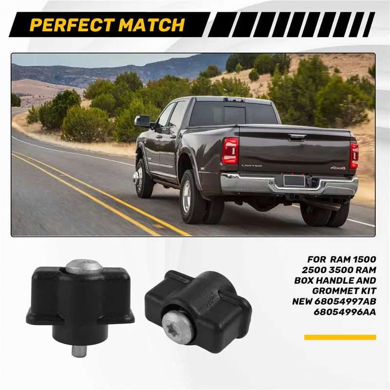 Multi-Purpose For DODGE RAM 1500 2500 3500 RAM BOX Handle And Grommet Kit New 68054997AB 68054996AA