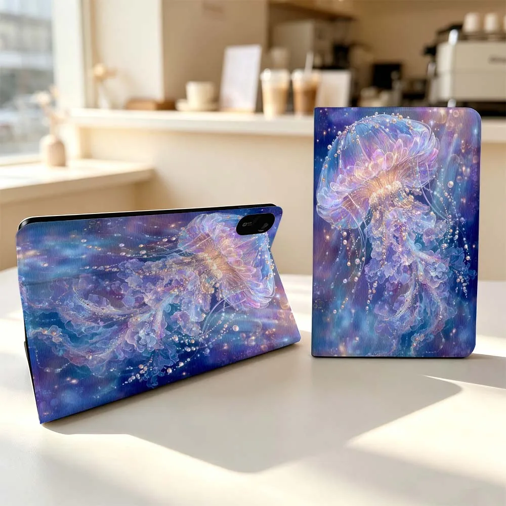 Transparent Jellyfish Tentacles For Xiaomi Poco Redmi Pad 8 2 4 5 6 6S 7 7S SE Pro Max 14 11 8.7 11.2 12.5 Inch Tablet Case
