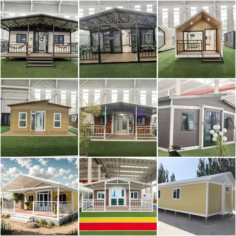 High Quality Container House 40Ft 20Ft Prefabricated Mobile Luxury Container House Prefab Expandable Steel Structure Tiny Home