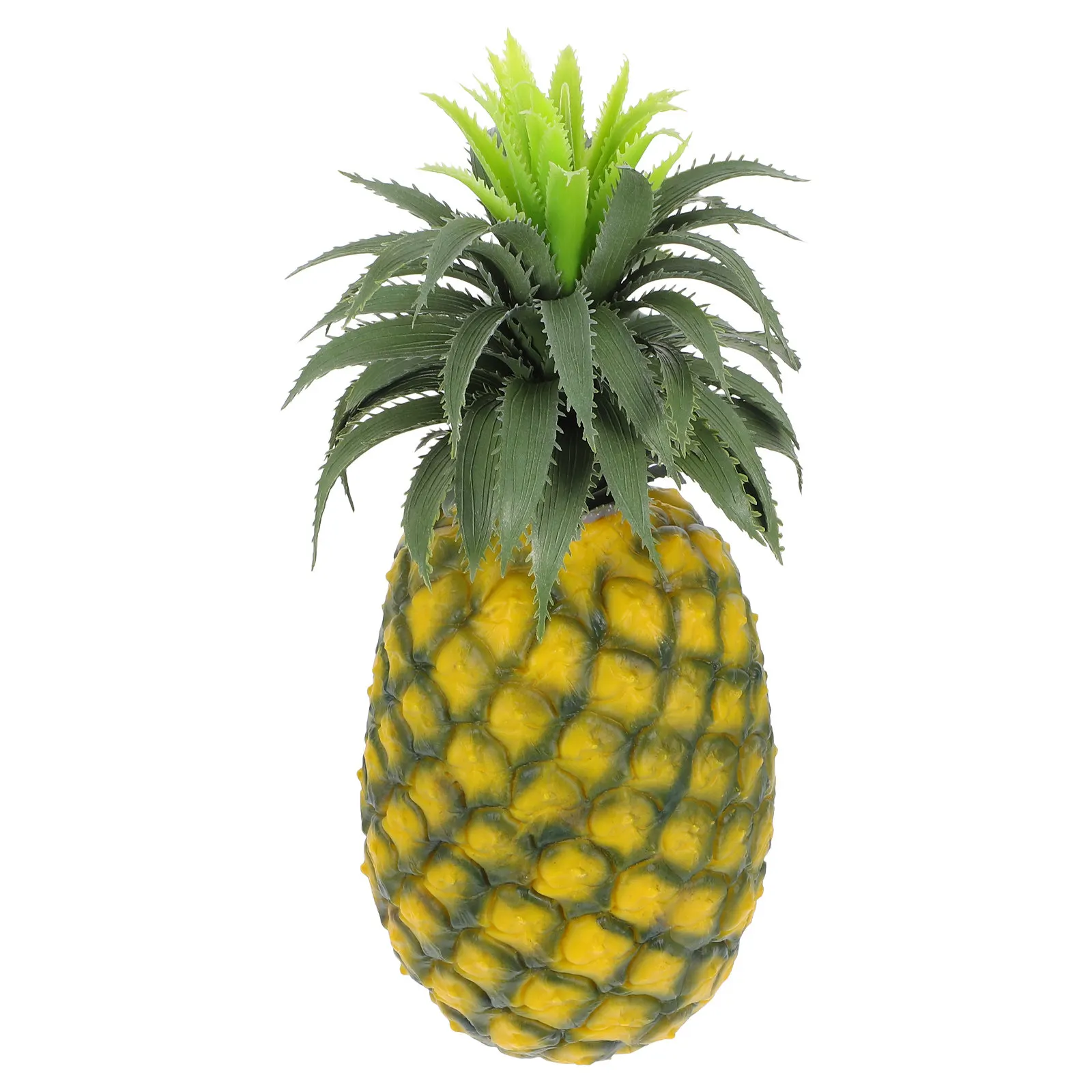 

Премиум-класс: реалистичная искусственная декоративная ананасовая ваза из пластика для украшения интерьера и экстерьера, для гостиной, кухни, офиса, центрального элемента стола