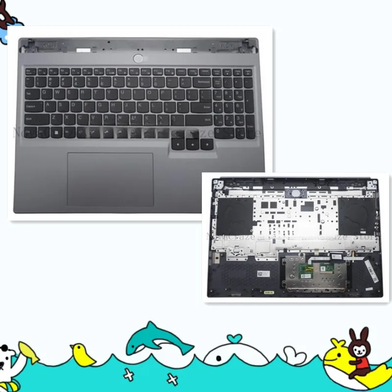 

5CB1P55134 New For Legion 5 16IRX9 Y7000P (2024) Palmrest w/ White Backlit Keyboard