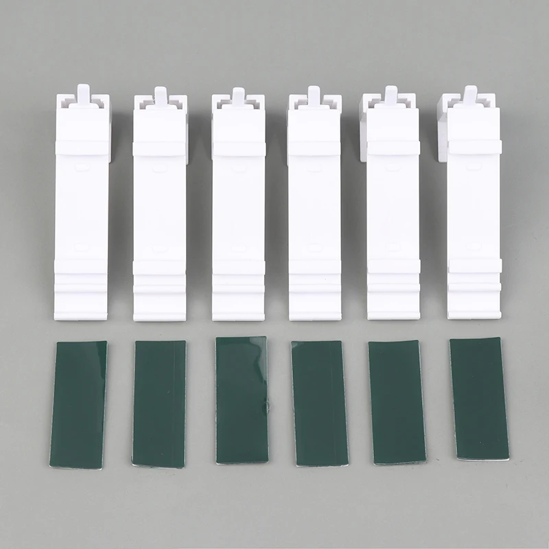 

1/4PcsHundred Fold Curtain Nail Free Bracket Adhesive Hook Louver Curtain Hook Installation Window Shade Installation Repair Kit