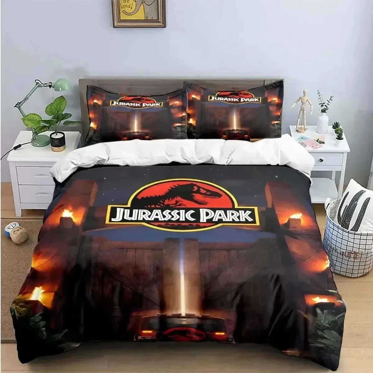 

Fashion 3D Dinosaur J-Jurassic Park Print Bedding Sets Bed Supplies Set Duvet Cover Bed Comforter Set Bedding Set Luxury Gift