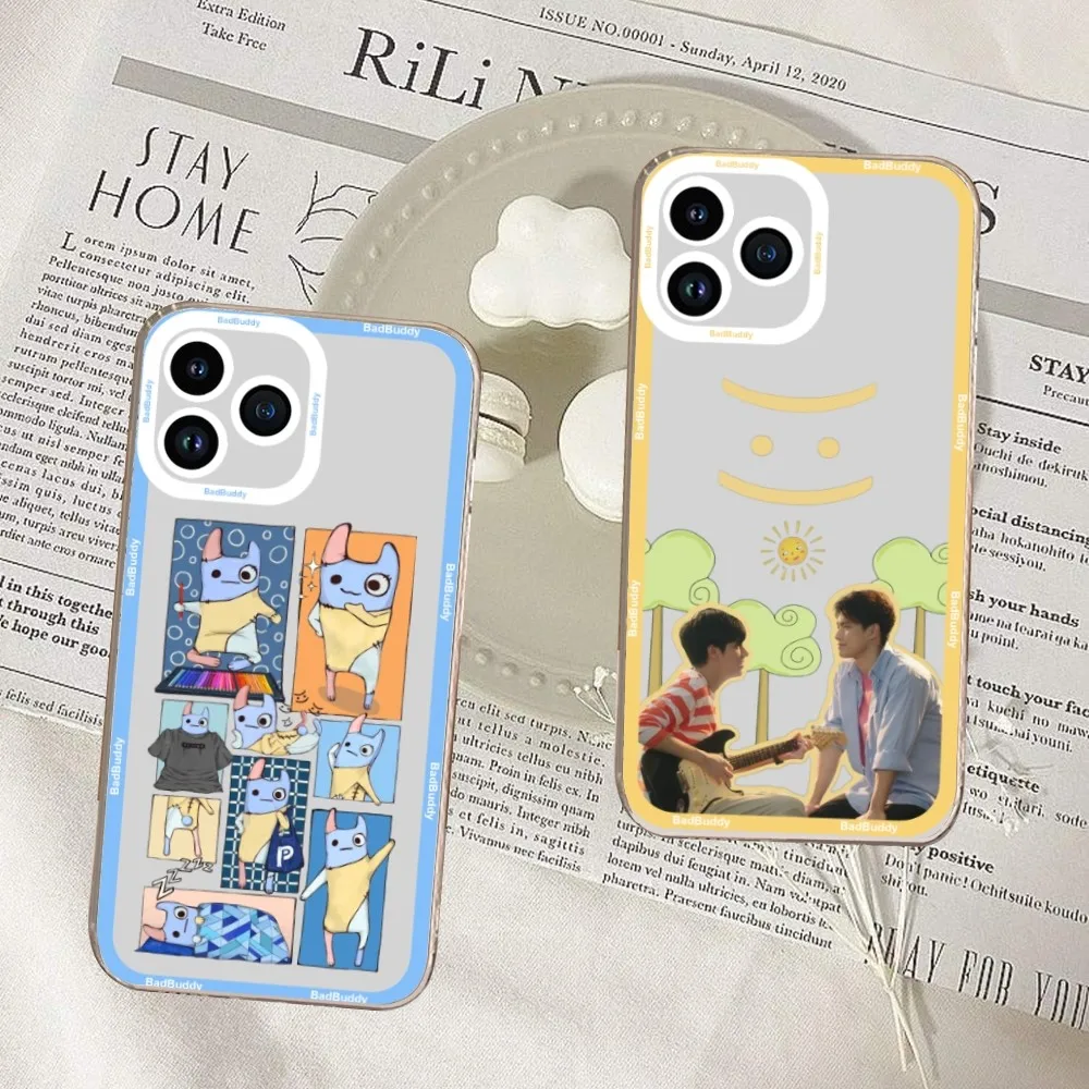 Classic TV Bad Buddy Phone Case For iPhone 11 12 Mini 13 14 15 Pro Max Transparent Shell