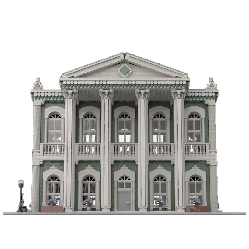 NEUE 10199PCS Modulare Die Palladian Bibliothek Stadt Bau DIY Bildung kreative idee Kinder Ziegel Spielzeug Geburtstag Geschenk Blöcke