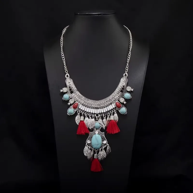 Collana in stile etnico retrò tibetano cinese
