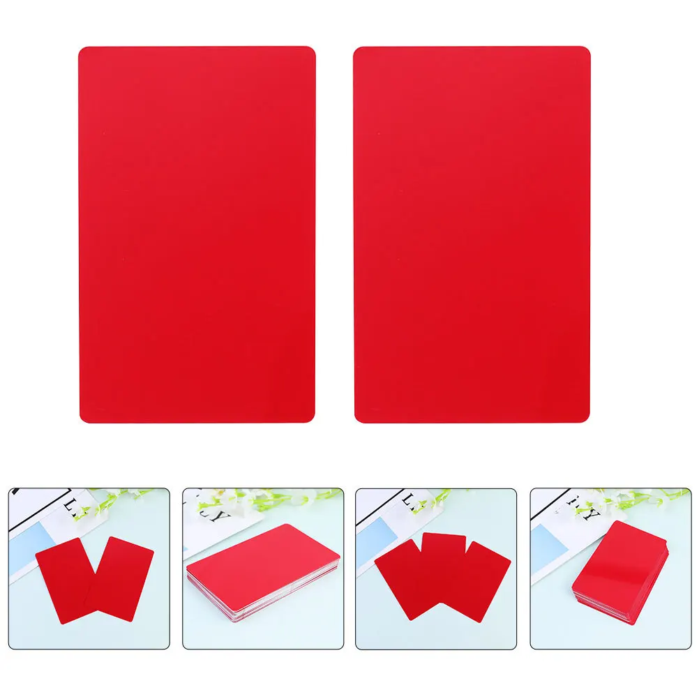 

100Pcs DIY Aluminum Business Cards Metal Name Plates High Strength Long Lasting Durability Aluminum Business Cards