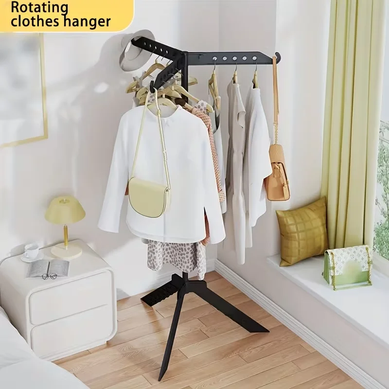 

Adjustable Clothes Drying Stand, Freestanding Hanging Rack with Holes for Laundry, Socks & Underwear, Home & Balcony Use