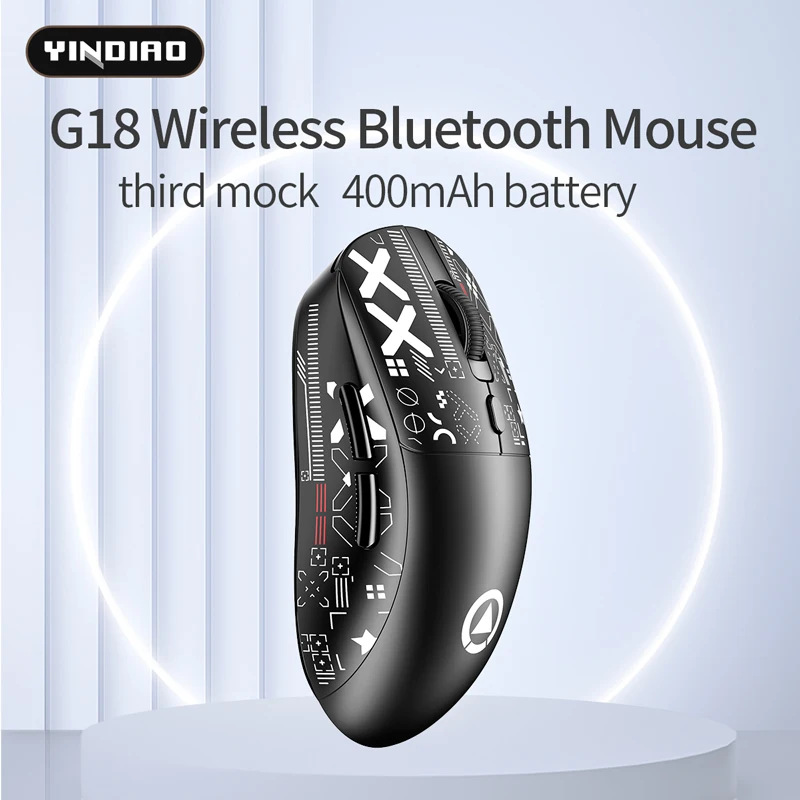 

Lightweight Wireless Gaming Mouse with 3 Mode Wired 2.4G BT for Laptop Deskbtop