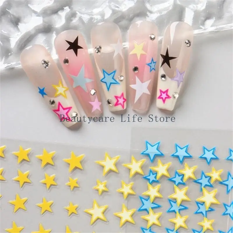 652C Star Stickers Art Stickers Decals Self-Adhesive Star Supplies