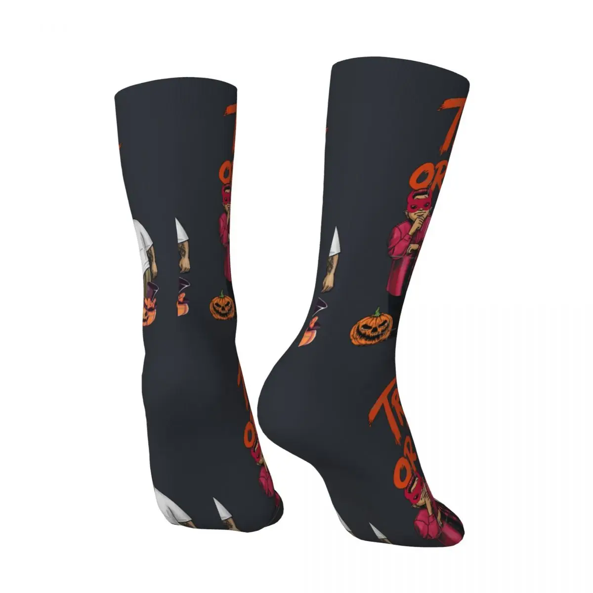 Trick Or Treat Lil Homies Old School Halloween Men's Socks hip hop halloween Seamless Sock Gift Printed official-website fugees