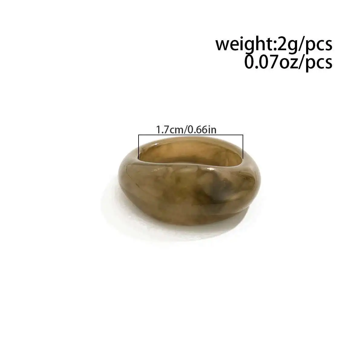 Ingemark Y2K بوهو السلس الراتنج خواتم الاصبع للنساء الاتجاه 2025 موضة جديدة بسيطة هندسية خواتم الجمالية اليومية مجوهرات هدية #5