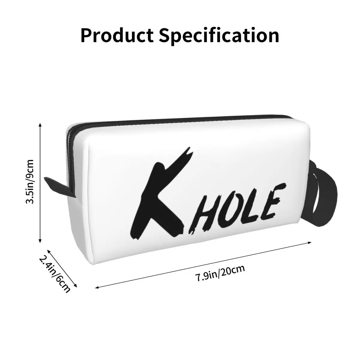 K-Hole Ketamine Effect Keta Drug Makeup Bag Cosmetic Organizer Storage Dopp Kit for Women Beauty Travel Pencil Case