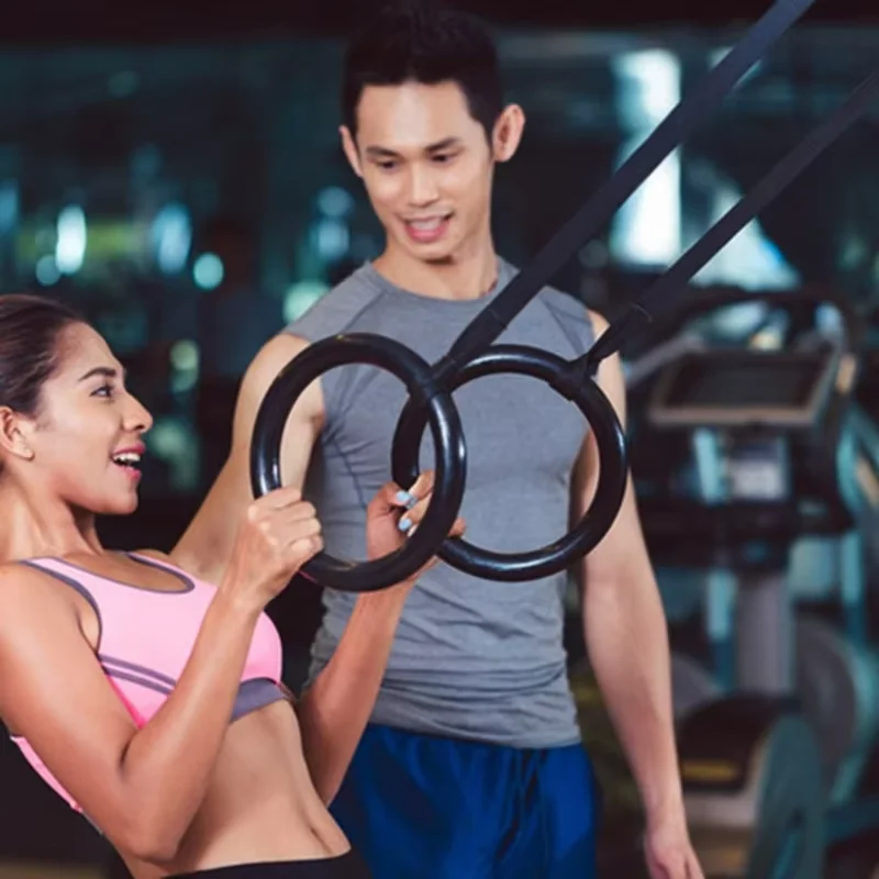 

Gymnastic rings for kids, professional home workout rings with straps, gym rings, aerial swing bar, gym ring equipment pull-up.