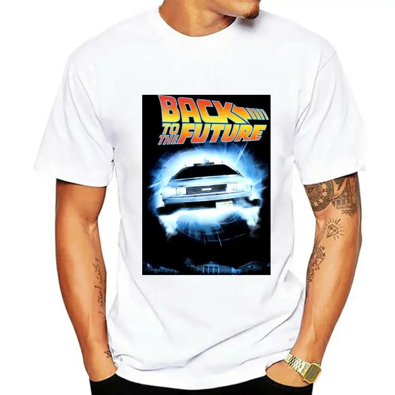 Back To The Future Shirt MenS Delorean Outatime License Plate Poster Tee 843437131974 Stylish Custom Tee Shirt