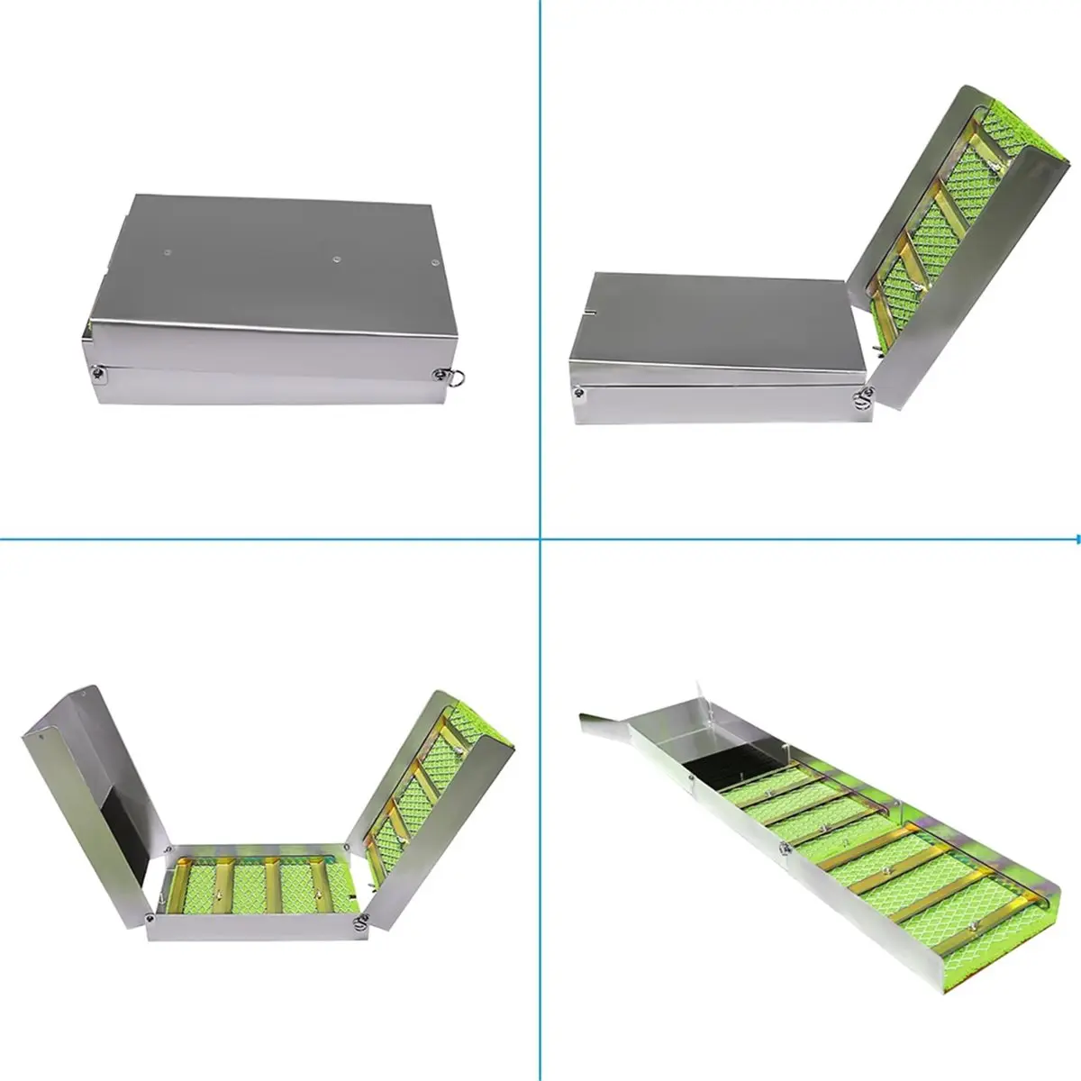 ABZS Portable Folding Gold Sluice Box - Aluminum Alloy Gold Mining Chute for Panning & Prospecting
