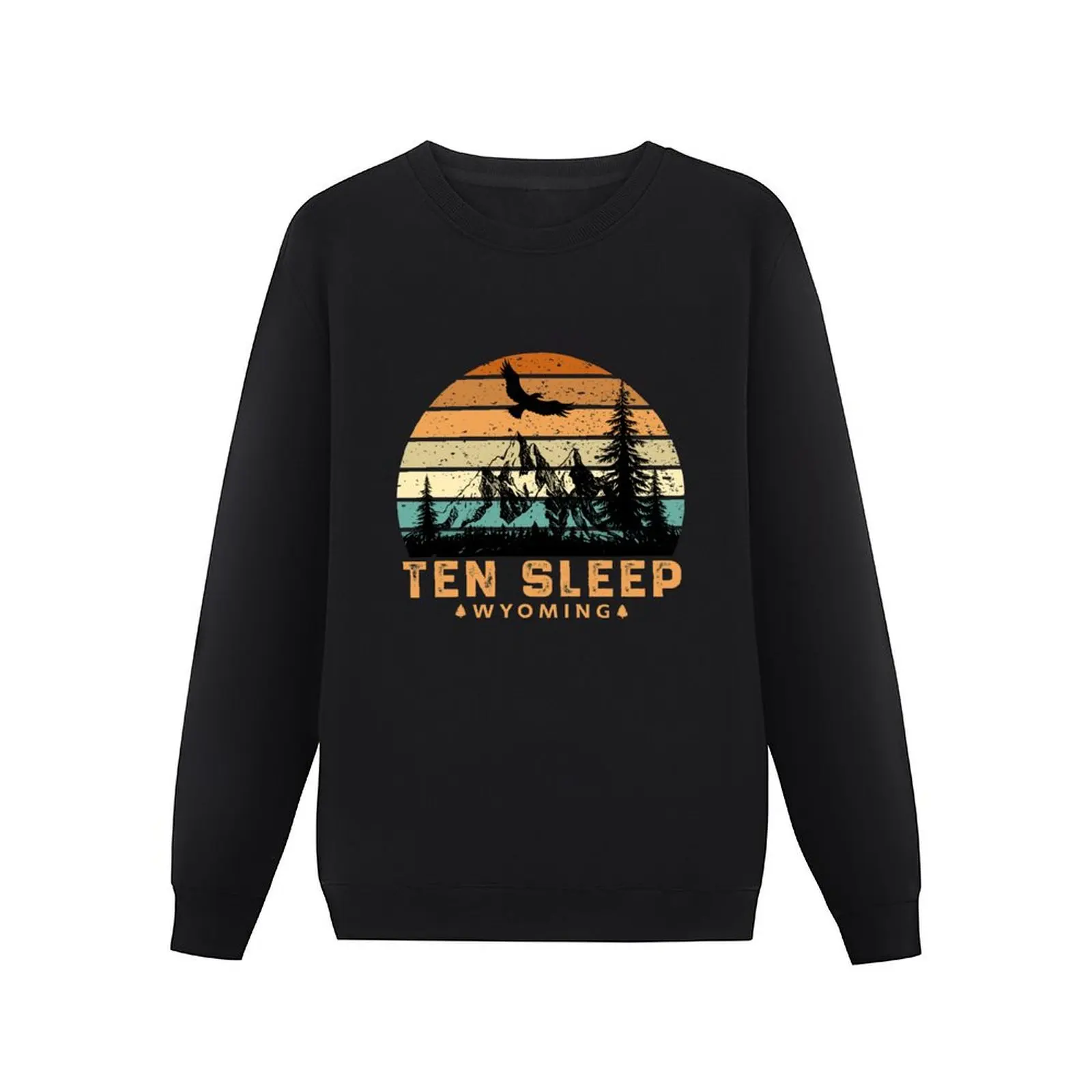 Ten Sleep Wyoming Mountain View Pullover Hoodie tracksuits clothes for men new hoodies and sweatshirts