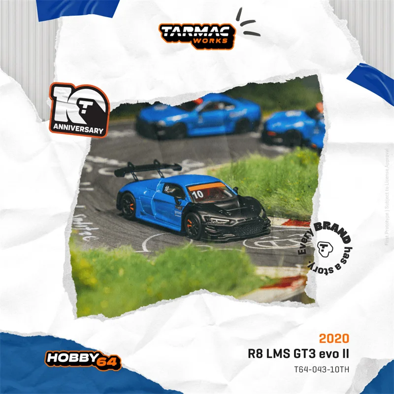 컬렉션 링크 타맥 워크스 1:64 시빅/RWB/R8 LMS GT3 합금 차량 수집용 자동차 모델
